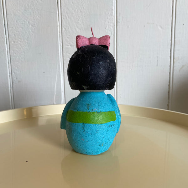 Vintage Kokeshi Doll Candle