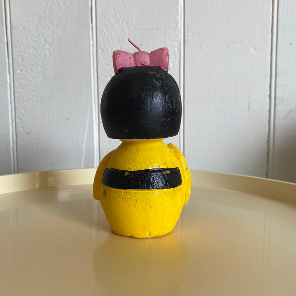 Vintage Kokeshi Doll Candle