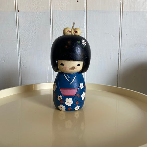 Vintage Kokeshi Doll Candle (Large)